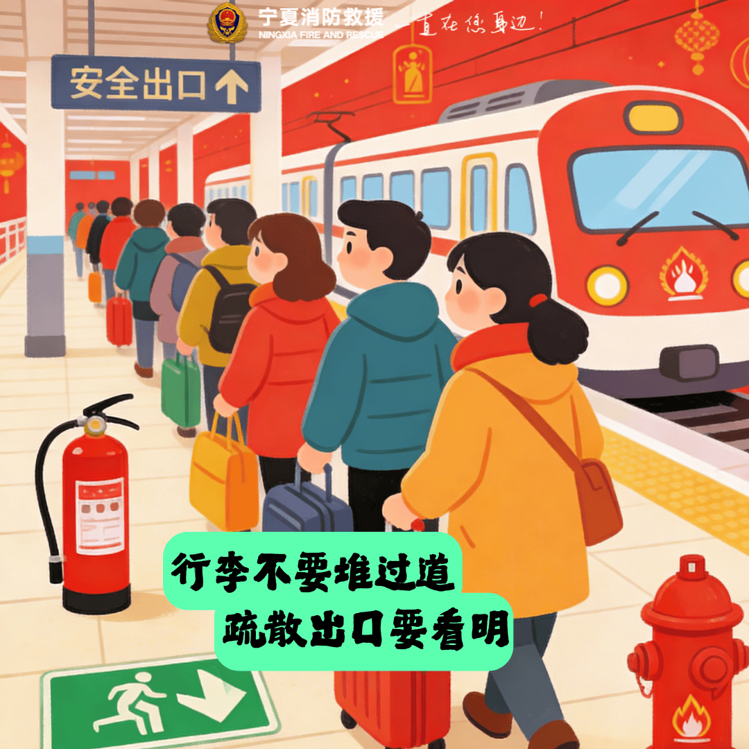 為春運護航，這些消防知識點請你收藏！！！