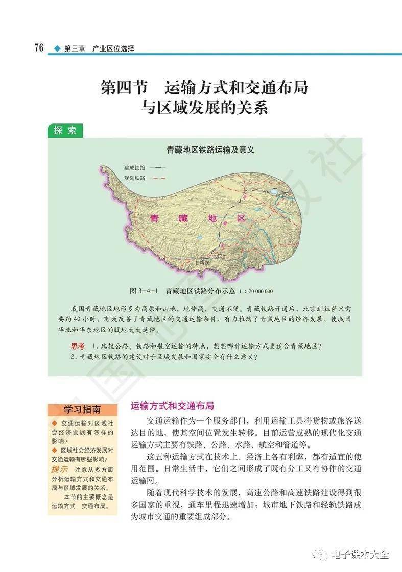 2026中圖版高中地理必修二電子課本(新教材高畫質PDF版)